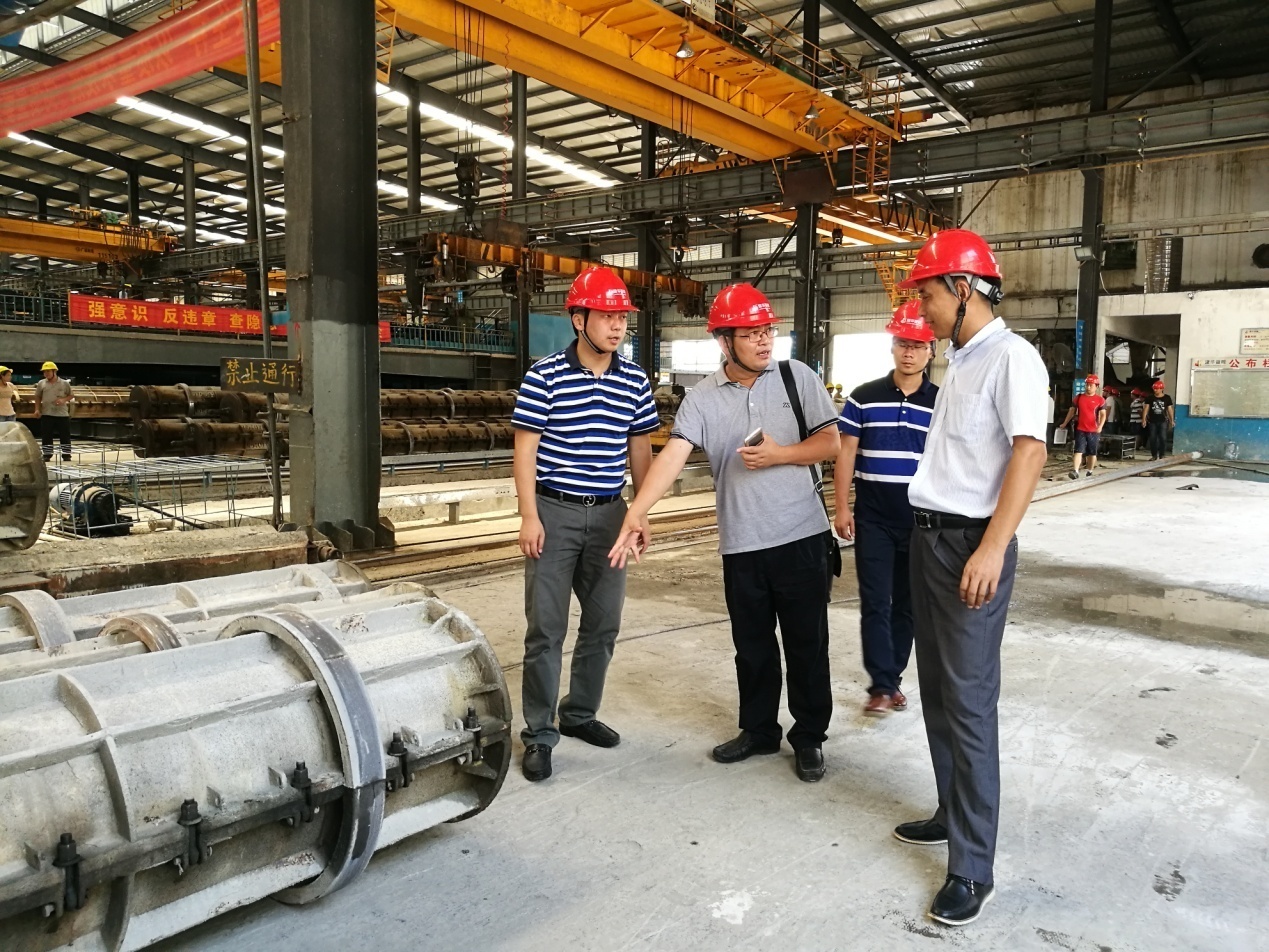 我司组织技术人员赴建华建材参观考察